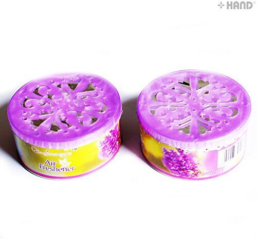 Lavender air freshener showing its gel texture