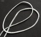 White & Silver String Trims - 3mm x 20m