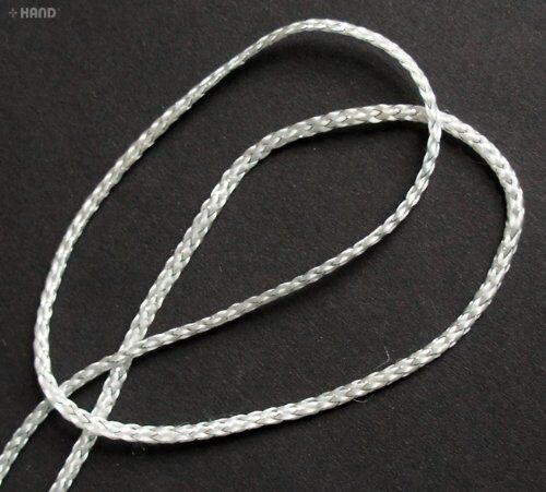 White & Silver String Trims - 3mm x 20m