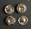 Metal silver garment inner sewing press clip buttons in assorted sizes
