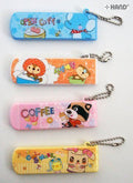 Folding hair brush and comb with cartoon design for children