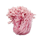 Pack of 1000 pink nylon string square snap lock hang tags.