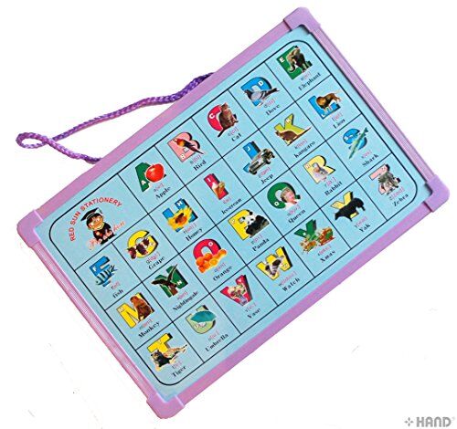 Children Colourful Dry Erase Magnetic White/Alphabet Board with Marker, Eraser and Magnets (Small Girls 30x20)