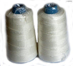 Heavy Duty Sewing Machine Strong Thread String Spool - appx 500 m. Pack of 2 (White)