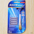 Side view of the men's manual razor highlighting its design.