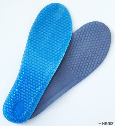 Men's full length gel insoles displayed on a white background.