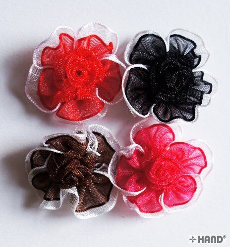 F14 decorative flower trims arranged for craft use
