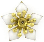 Pack of 10 white flower embellishments for crafts