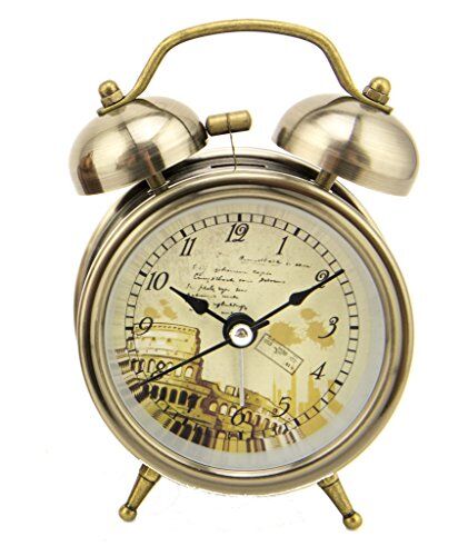 Alarm clock showing night light feature in a dark setting
