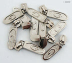 Close-up of the silver 'G' zip pull showcasing its design