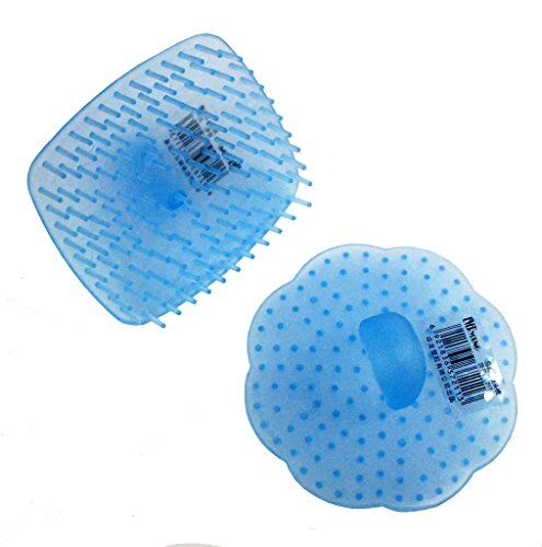 Two assorted shape washing hair brushes in vibrant colours