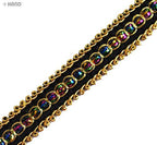 10 m Elegant Black and Gold/Silver Craft DIY Party Ribbon Trim - Assorted Colours and Styles (NO.FBGCT04 Black Gold and Colour 10mm)