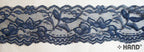 White variant of NO.9601 stretch lace trim, 58mm wide.
