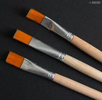 Artist Oil Paint Flat Brushes - Assorted Sizes (Size 9 Pack of 3)