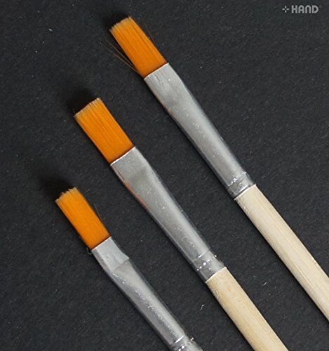 Artist Oil Paint Flat Brushes - Assorted Sizes (Size 3 Pack of 3)
