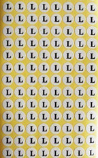 Size L Round Stickers, Garments, Hanger- 1cm Diameter, 10 Sheets 200 Stickers/Sheet