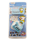 Sky blue 3 digit combination padlock on a white background.