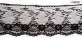 Black non-stretch nylon lace border with 90mm drop.