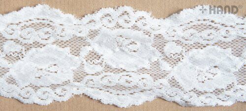 NO.8016 Stretch Lace, 55mmW -10 metres (white)