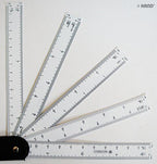 User demonstrating the ruler in use