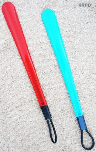 Close-up of the LED feature on the shoehorn for visibility.