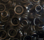 201 4-part Plain Flat Top Press Stud Buttons 15mm (201 Vintage Gold - appx 320g)