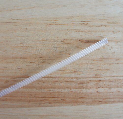 Close-up of 5mm wide nylon boning for sewing projects