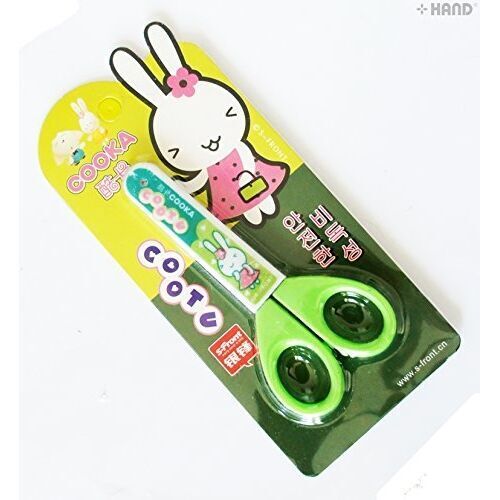 Two packs of colourful kids safe blunt tip scissors