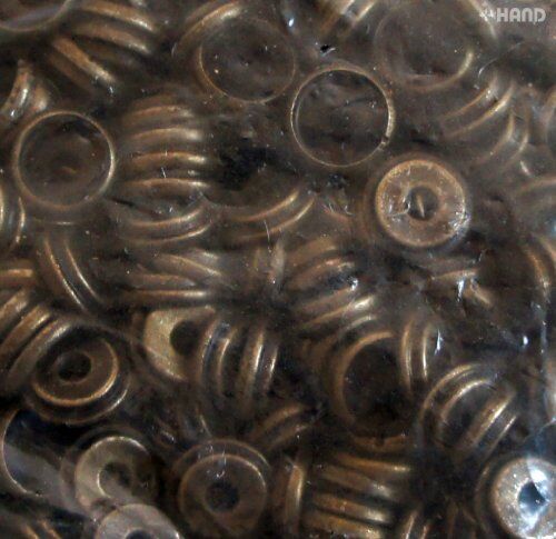201 4-part Plain Flat Top Press Stud Buttons 15mm (201 Vintage Gold - appx 320g)