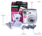 Close-up of the Fujifilm Instax Mini 7S camera controls
