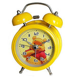 Close-up of the clock face with Winnie The Pooh design