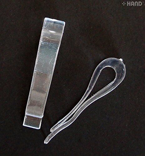 Pack of approximately 500 large plastic garment shirt clips.