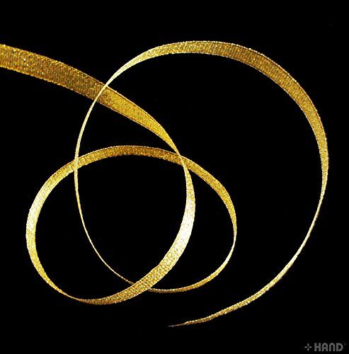 Gold/Silver Glitter Metallic Ribbon - 22 m x 10 mm