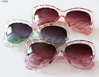 Side view of retro party sunglasses showcasing UV400 protection