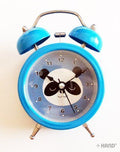 Cartoon design twin bell metal alarm clock for children