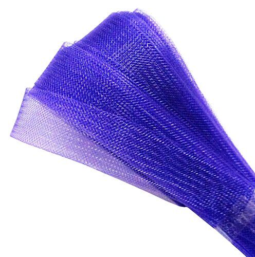 Purple nylon crin trim displayed on a white background.
