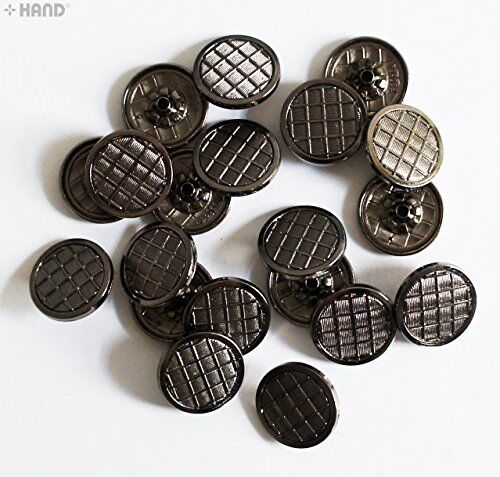 4-part Decorative Top Press Stud Buttons 17mm Assorted Designs - 20 Sets (PBDCR06 Dark Copper)