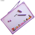 Children Colourful Dry Erase Magnetic White/Alphabet Board with Marker, Eraser and Magnets (Small Girls 30x20)