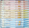 Automatic drafting pencil with eraser, available in 0.5mm and 0.7mm sizes.