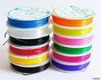 Close-up of premium strength stretchy string in vibrant colours