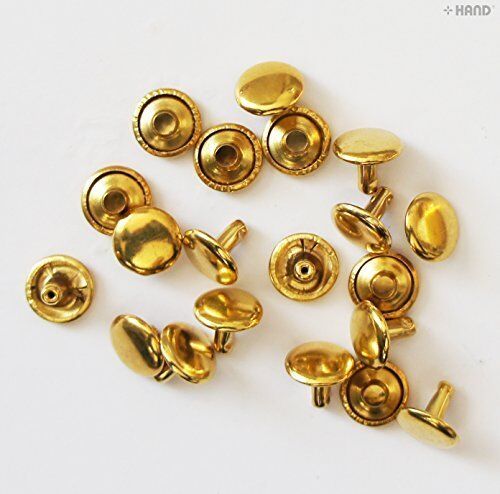 60 Gold Press Studs - 10mm