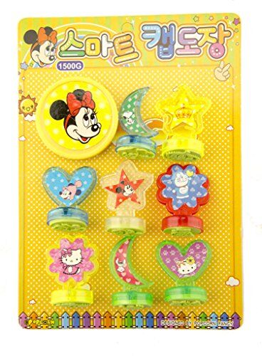 Colourful ink stamps ideal for school and home activities.
