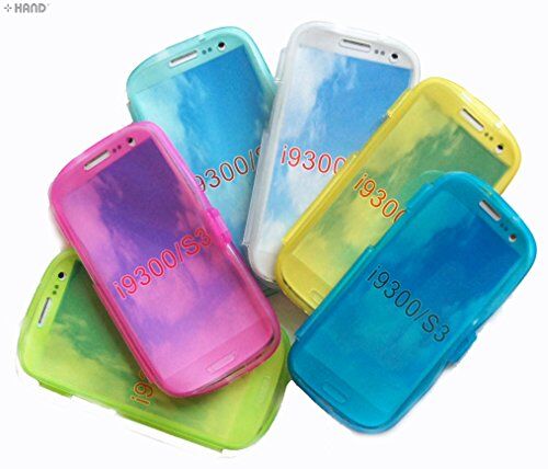 Galaxy S3 case displayed in various vibrant colours.