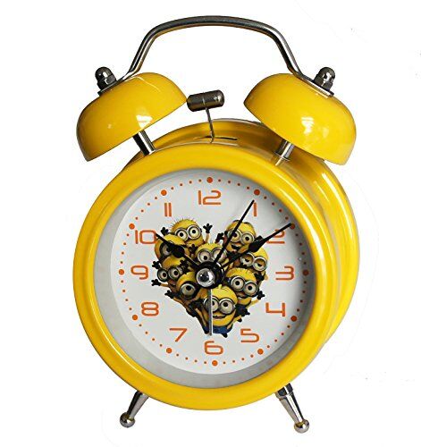 3-inch yellow children's alarm clock featuring Minions design.