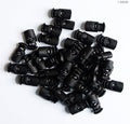Pack of 40 oval plastic toggle spring stop cord locks