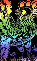 Different designs created on scratch art paper