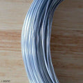 Roll of icy silver plastic coated craft wire