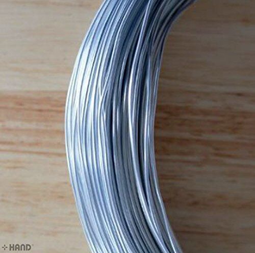 Roll of icy silver plastic coated craft wire