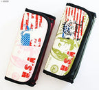 Side view showcasing the 3 pockets of the pencil case organiser.