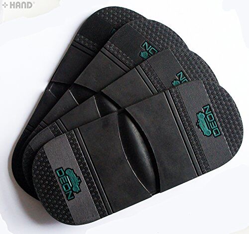 Close-up of the large rubber heel pad showing texture